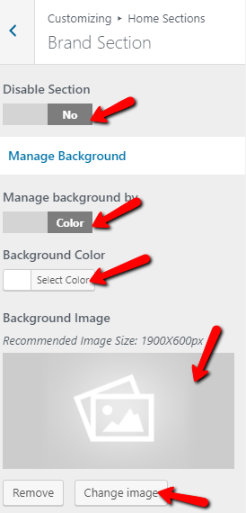 set Product Tab Section