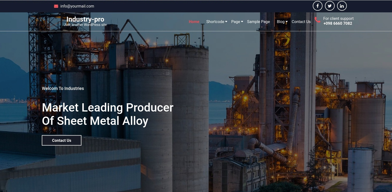 manufacturing-industry pro wordpress theme