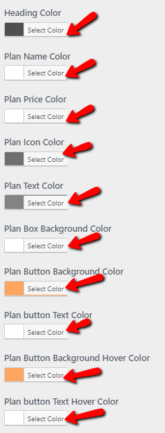 set Pricing section