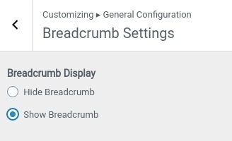 set Breadcrumb