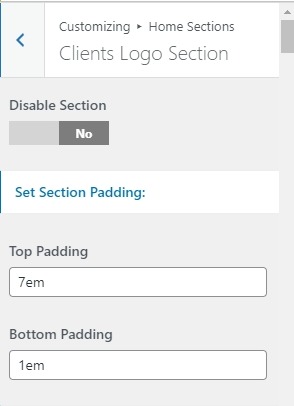set Counter Section