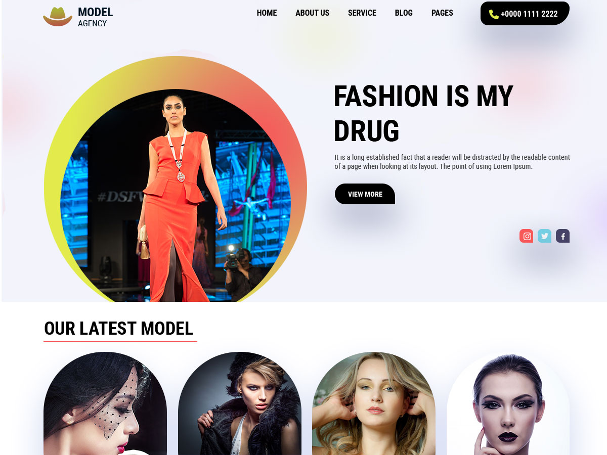 model-agency pro wordpress theme