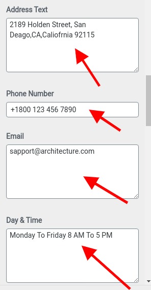 set contact section