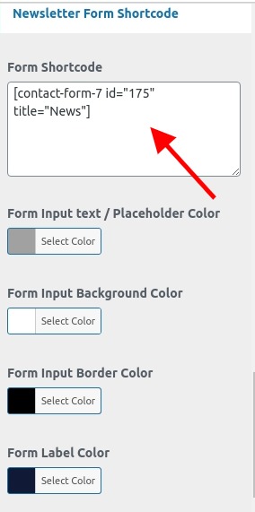 set contact section