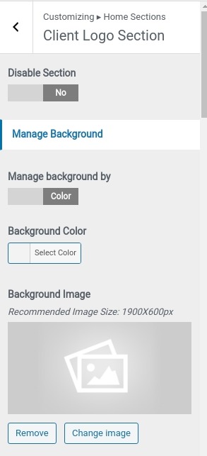 set contact section