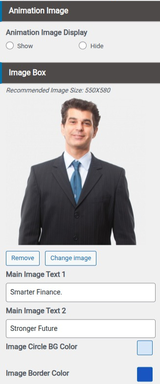 set Featured Page section