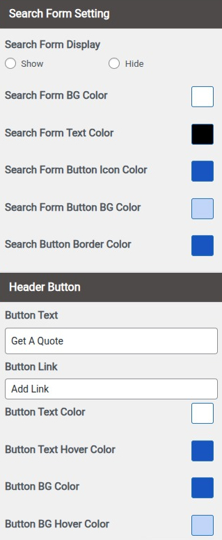 Set Header contact 