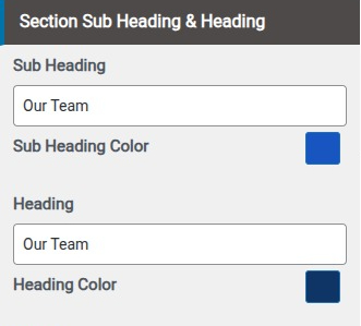 set Featured Page section