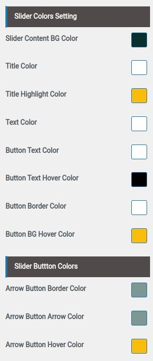 set slider