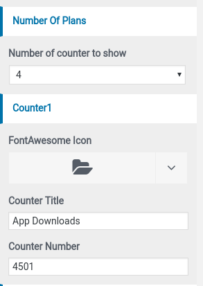 set counter section