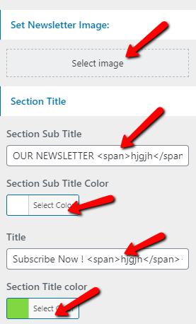 set contact section