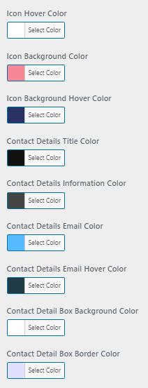 select Contact Page template