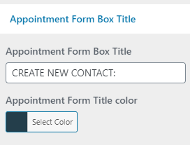 set contact section