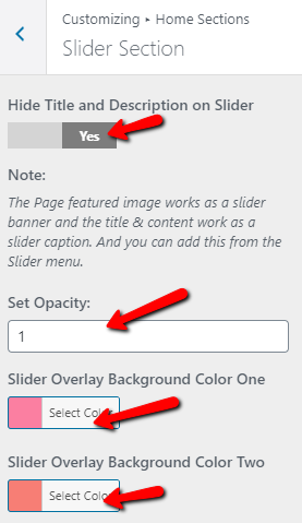 Create New Slider