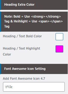 set Footer section