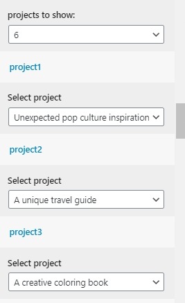 set project Section