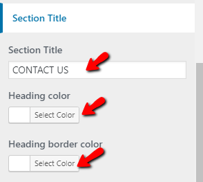 set contact section