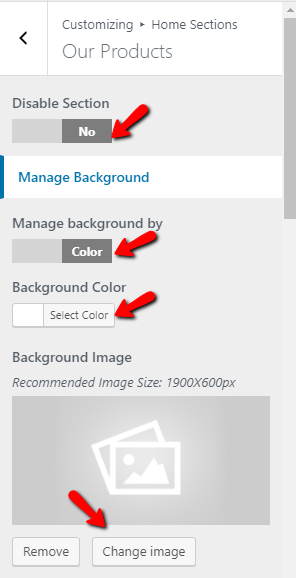 set Pricing section