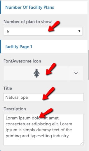 set Facility section