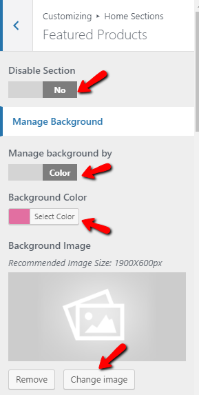 set Pricing section