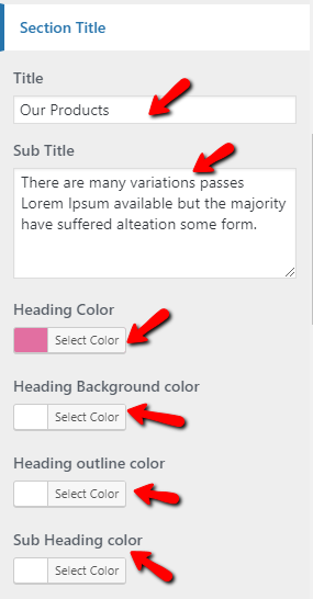 set Pricing section