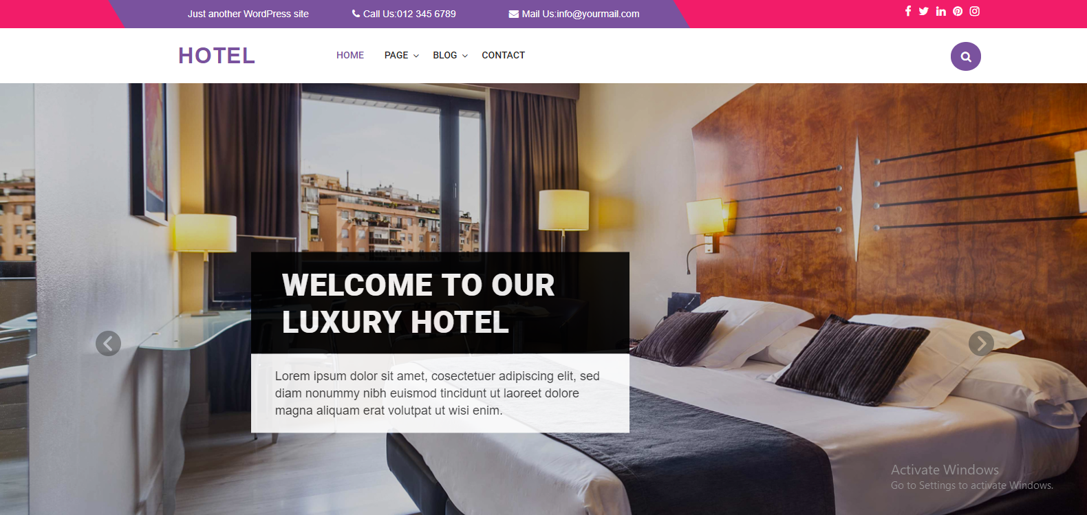 Spa wordpress theme