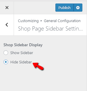 set shop sidebar