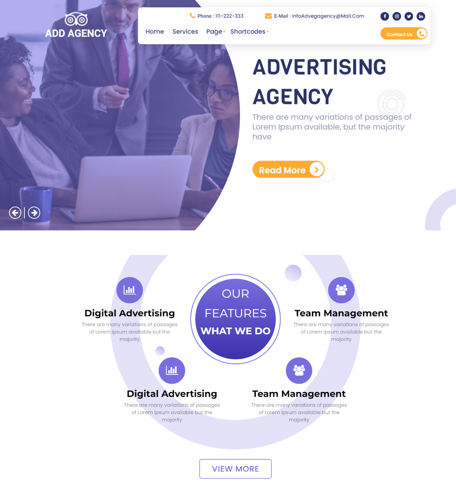 online-marketing-agency pro wordpress theme