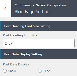 set Page Template