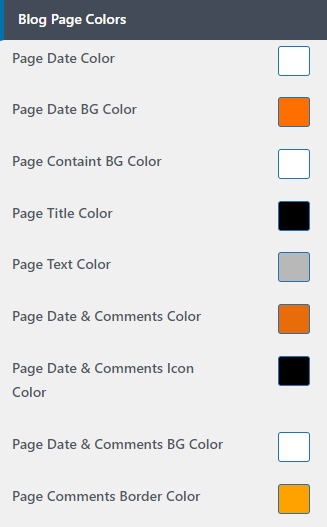 set Page Template