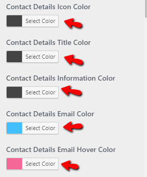 select Contact Page template