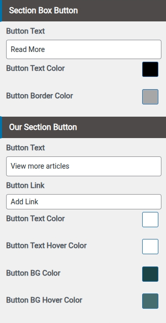 set Blog section