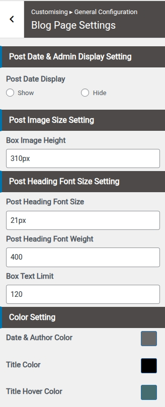 set Page Template