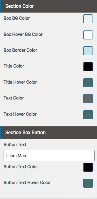 set Featured Page section