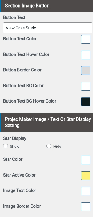 set Project Section