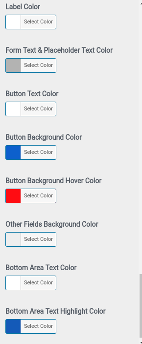 set Footer section