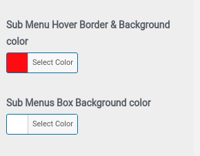 set Header menu