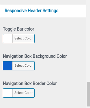 set Header menu