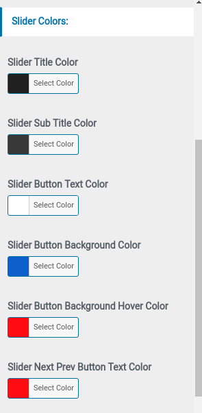 Create New Slider