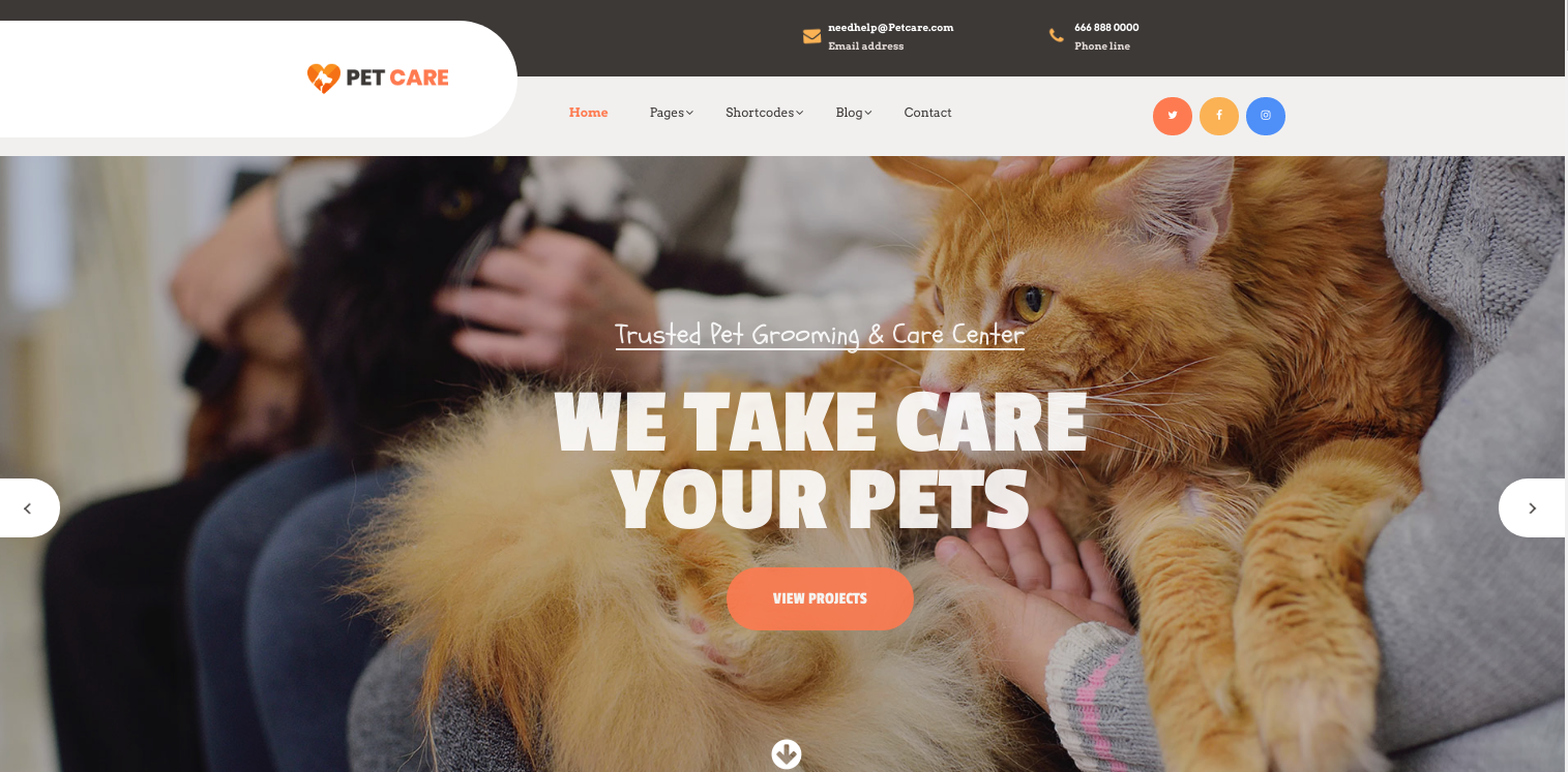 the pet clinic pro wordpress theme