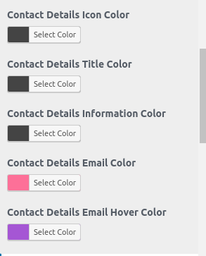 select Contact Page template