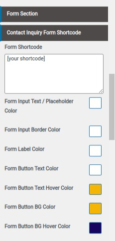 set contact section