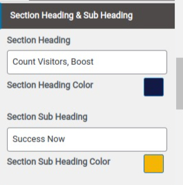 set counter section