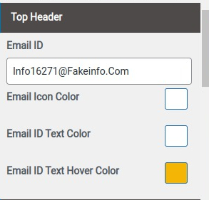 Set Header contact 