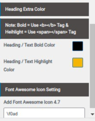 set Footer section