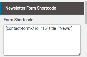 set Footer section