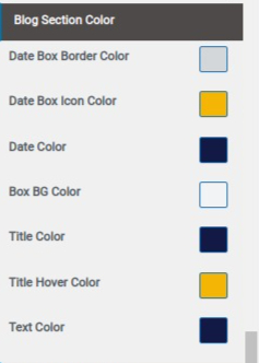 set Blog section