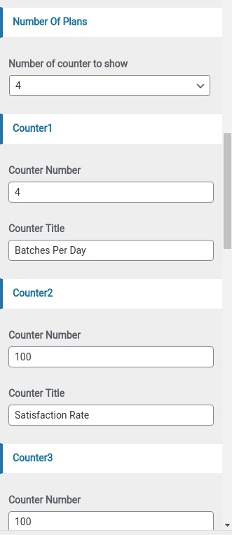 set counter section