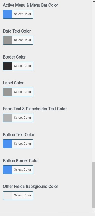 set Footer section