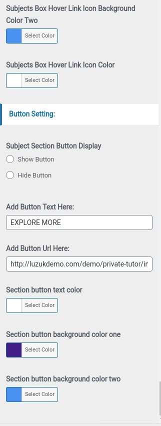 set subject Section